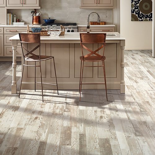Kitchen with hardwood flooring